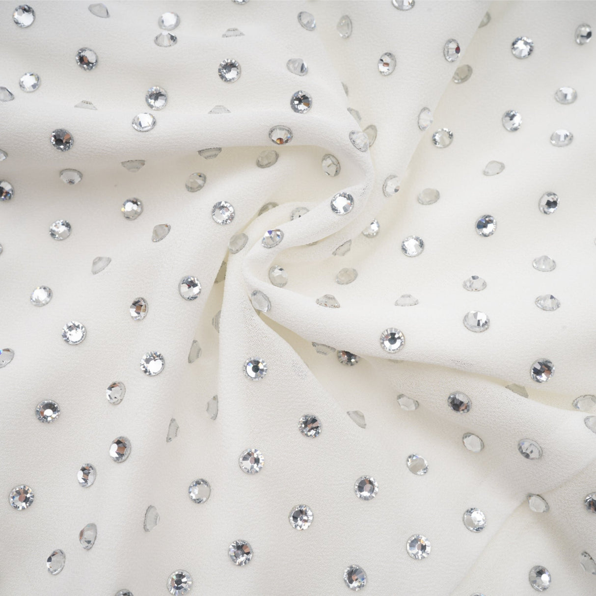 Vera Midi Dress White Crystal Bow Sleeveless Double Layer