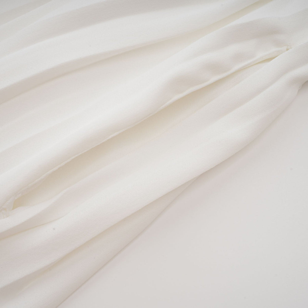 Vera Mini Dress White V Neck Flare Cuffed Pleated Chic