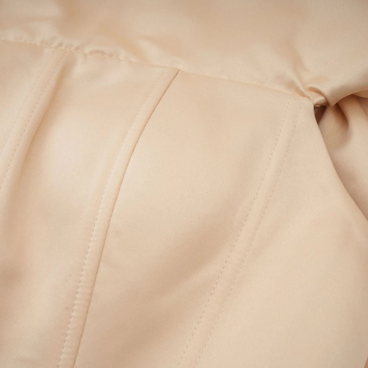 Vincenzina Cropped Top Neutrals Off - Shoulder Shirred