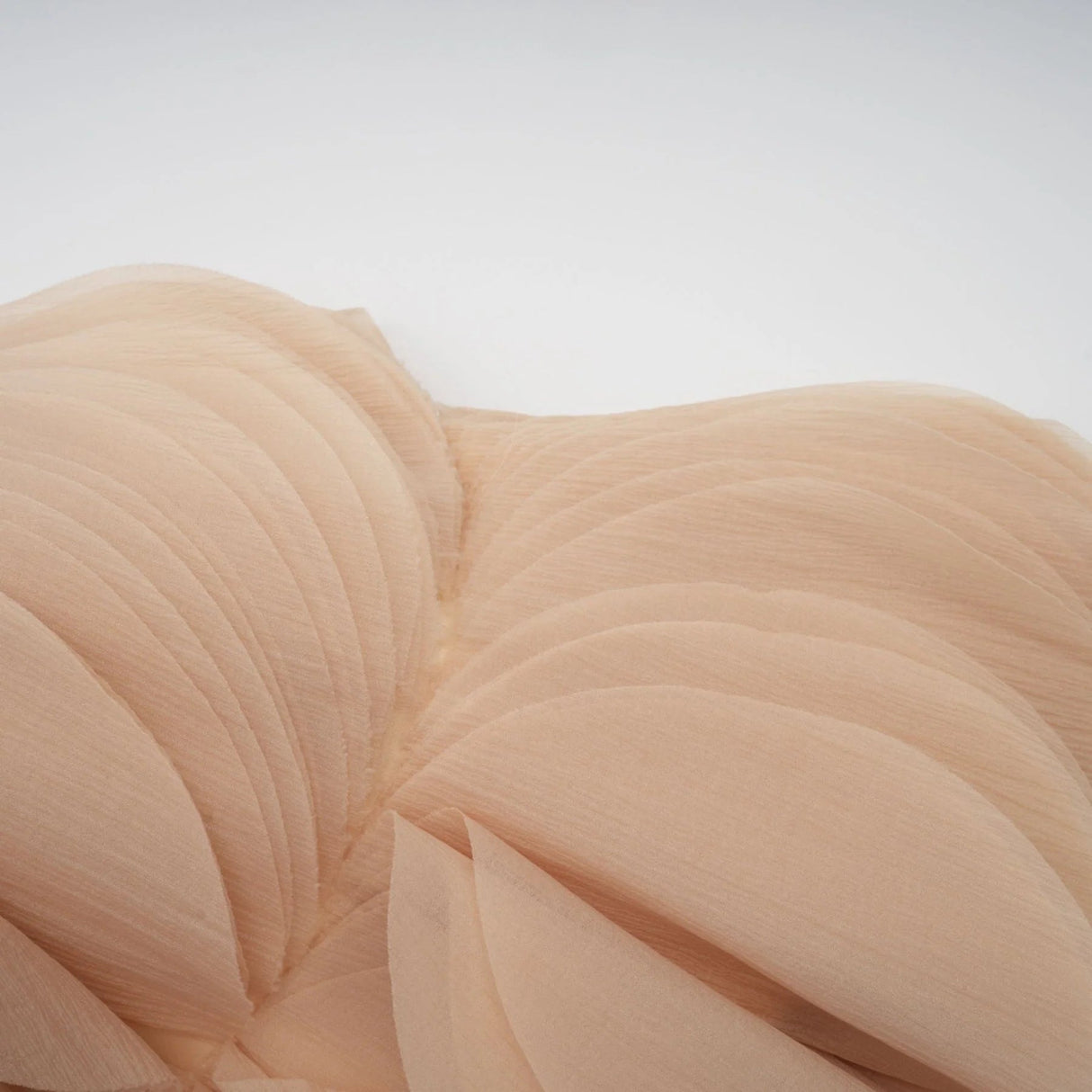 Vincenzina Cropped Top Neutrals Off - Shoulder Shirred