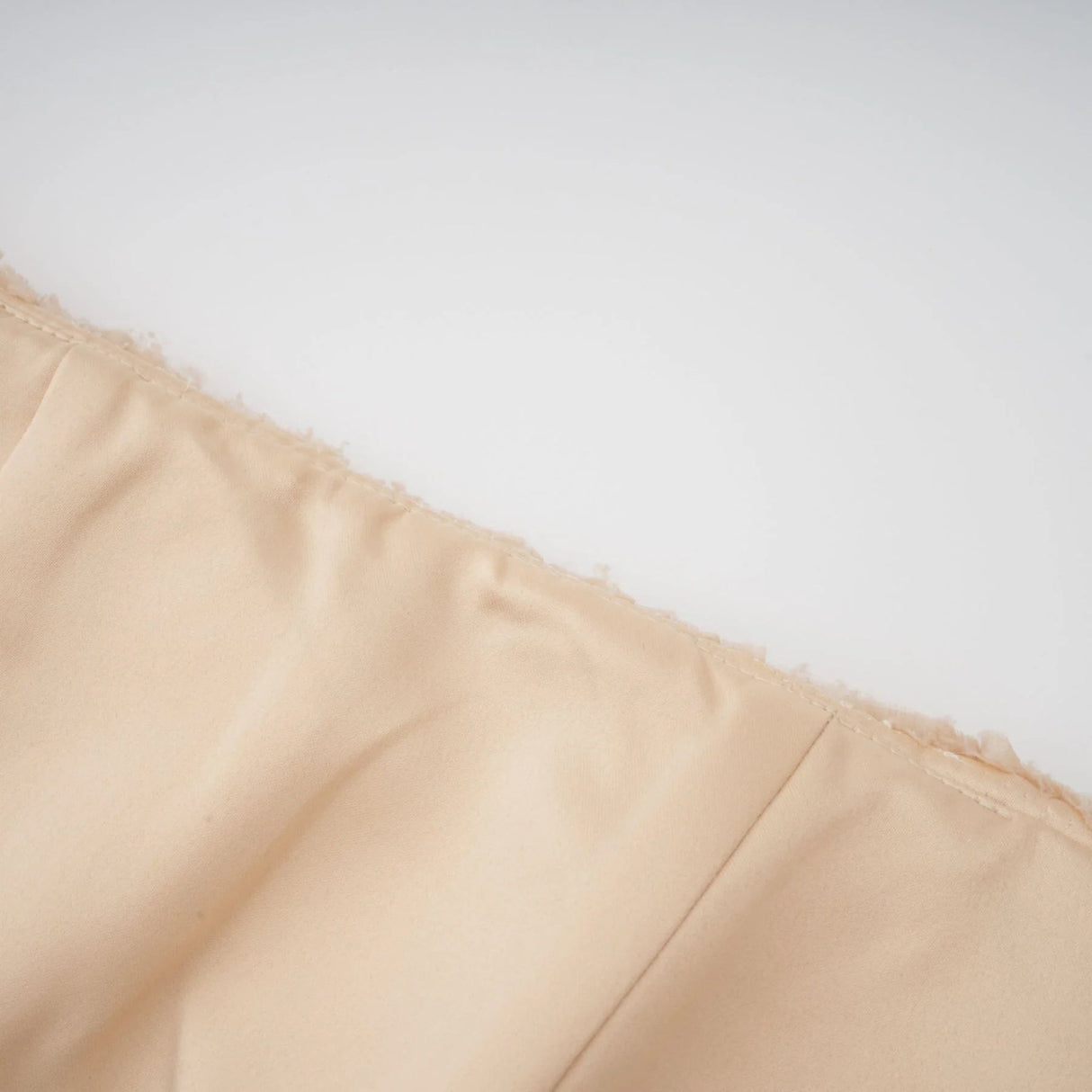 Vincenzina Cropped Top Neutrals Off - Shoulder Shirred