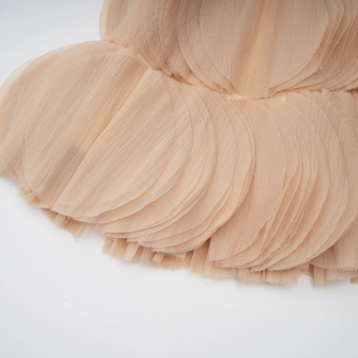 Vincenzina Cropped Top Neutrals Off - Shoulder Shirred