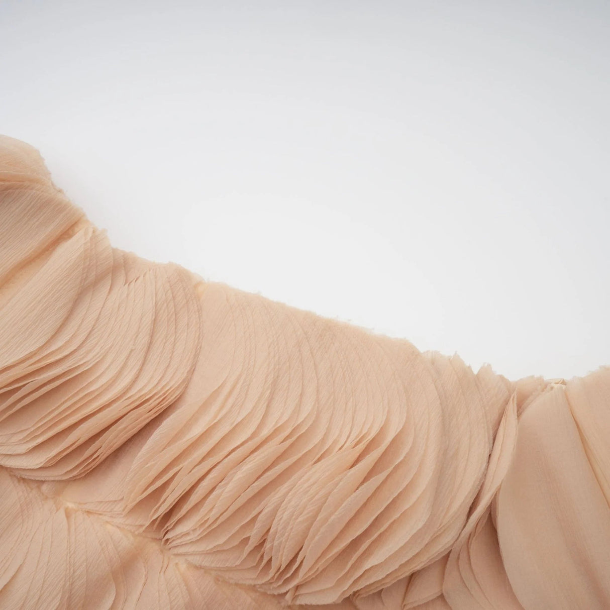 Vincenzina Cropped Top Neutrals Off - Shoulder Shirred