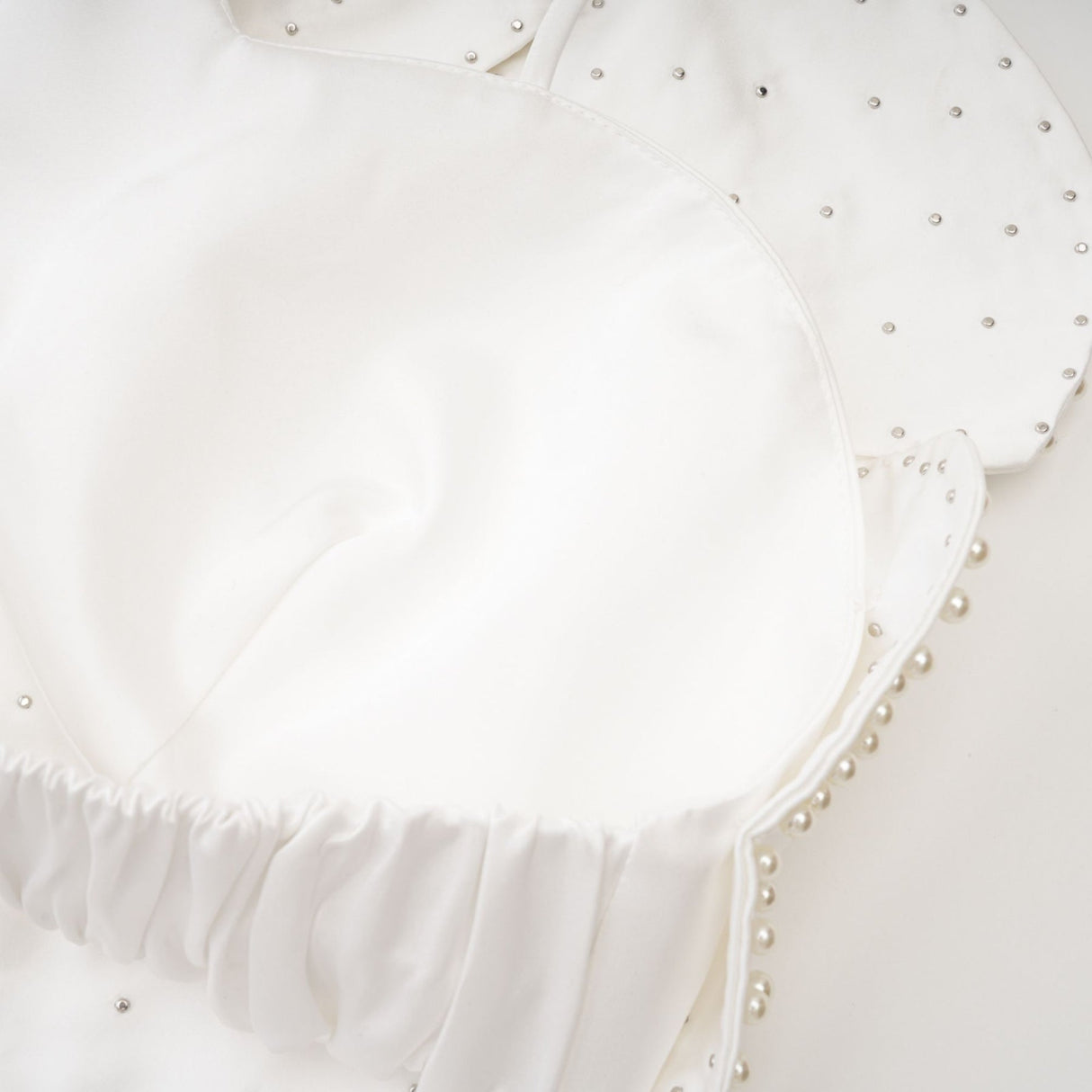 Vincenzina Top Floral Halterneck Pearl Embellished