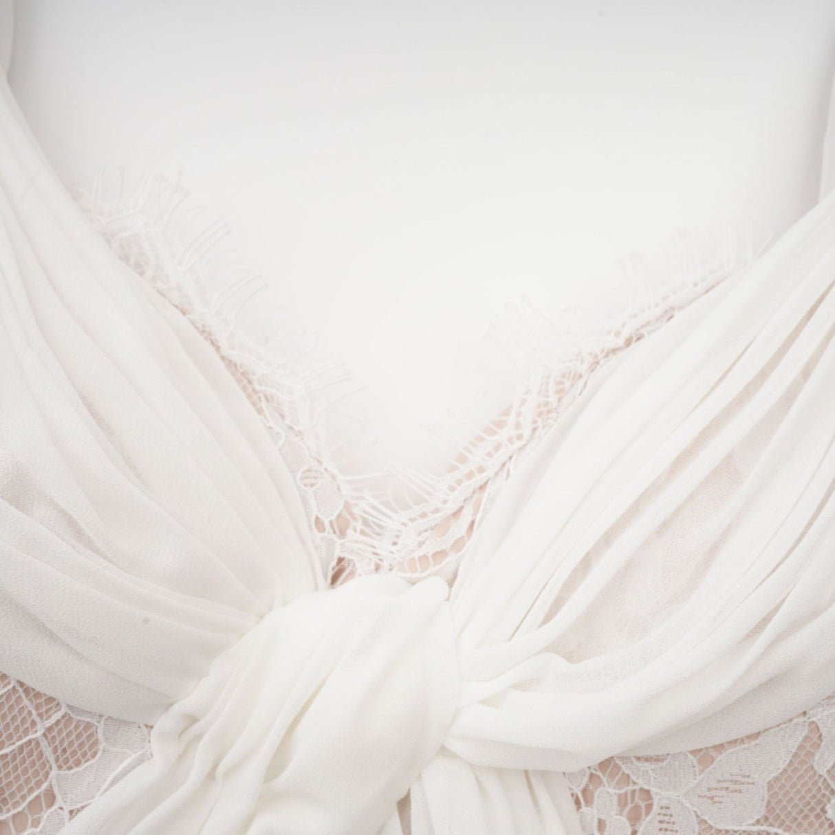 Violetta Maxi Dress in Immaculate White with V - Neck