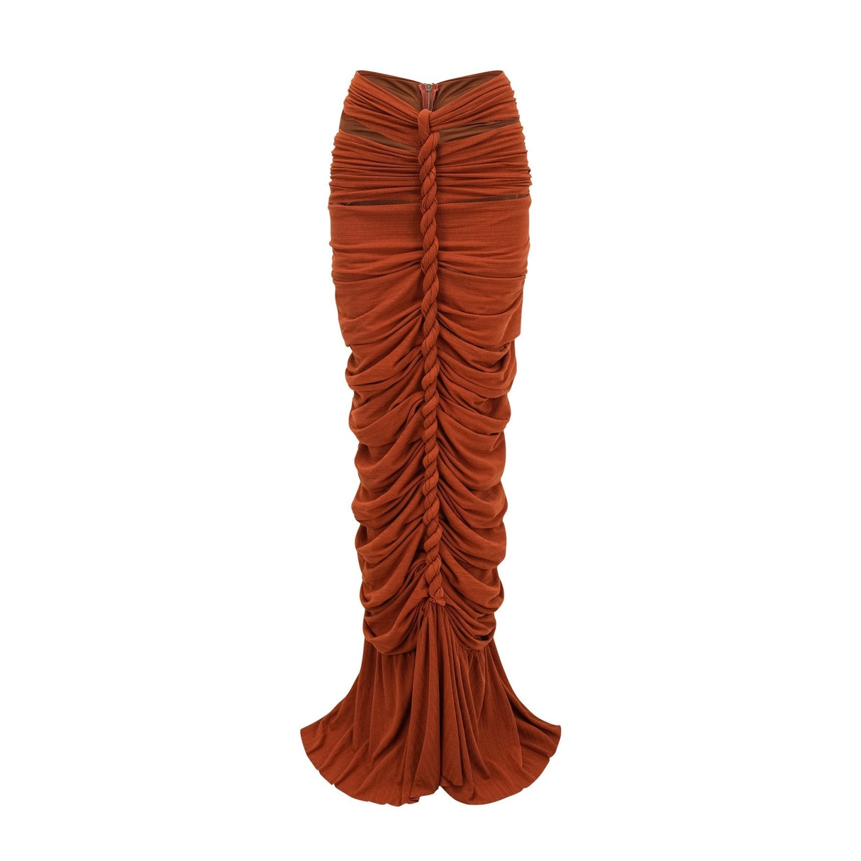 Violetta Skirt & Top Set Brown Twisted Cut Out Matching Duo