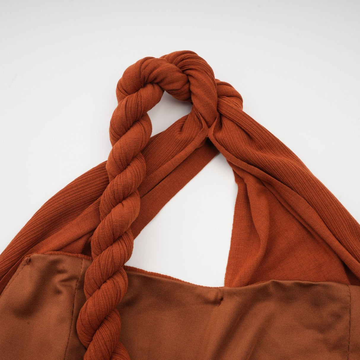 Violetta Skirt & Top Set Brown Twisted Cut Out Matching Duo