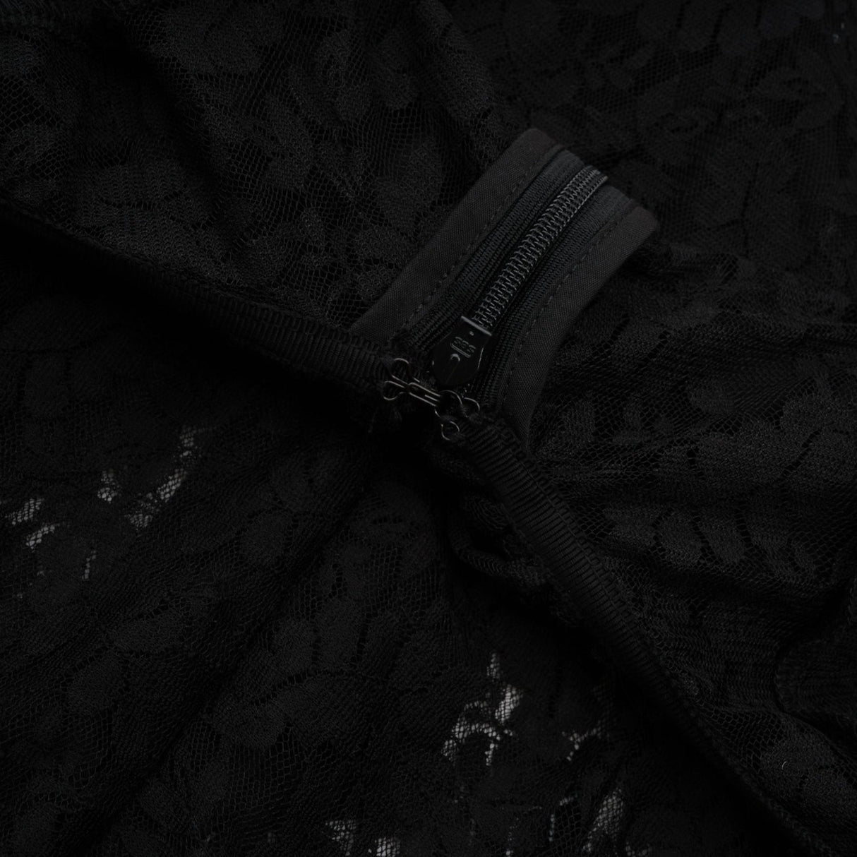 Virginia Gown Black Chantilly Lace Bow Trim & Slip Dress