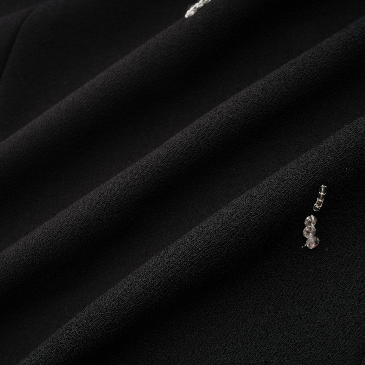 Vittoria Mini Dress Crystal Embellished Black Strapless & Flared