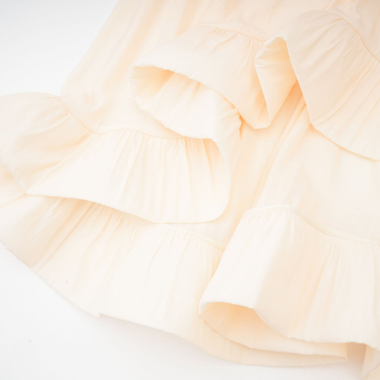 Vivian Midi Dress with V - Neck and Ruffled Detailing