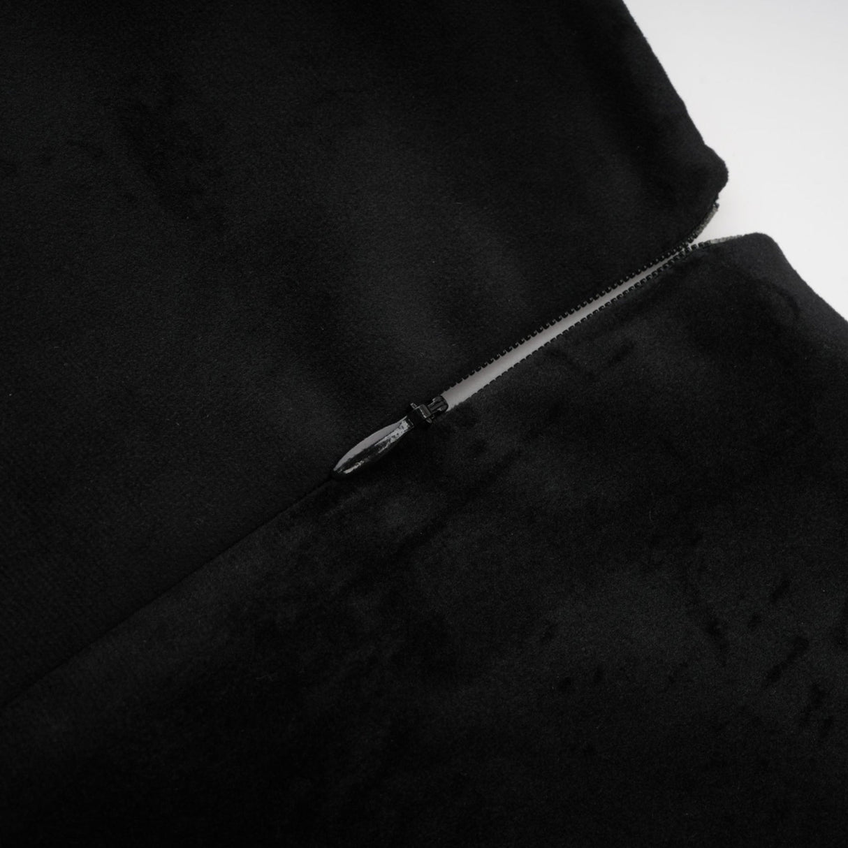 Willow Mini Dress Black Velvet Crystal Belt