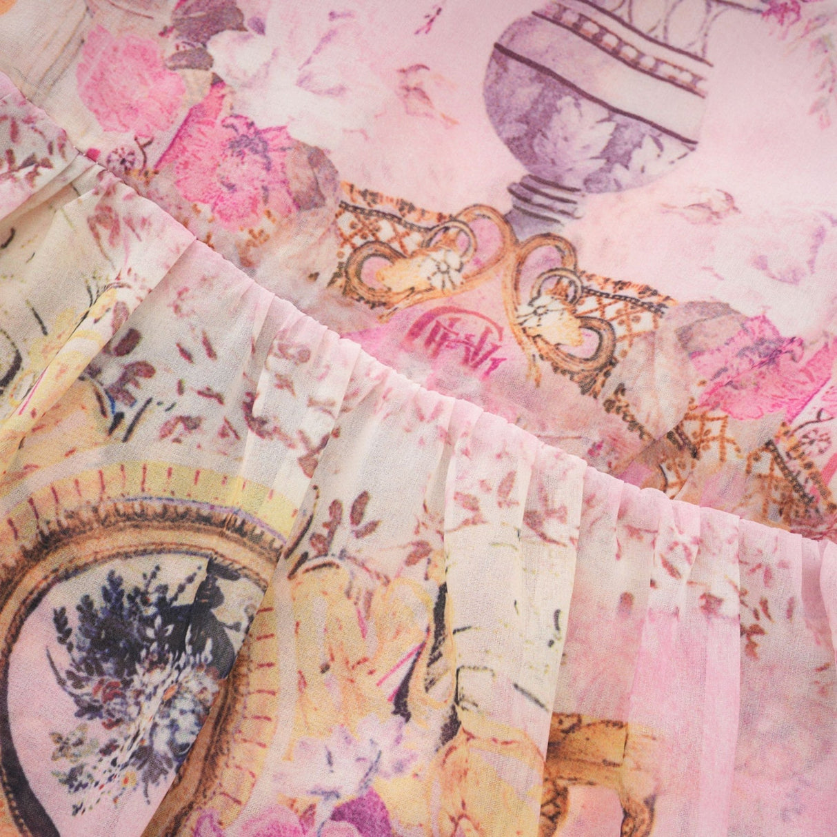 Zara Mini Dress Pink Crystal Embellished Pattern