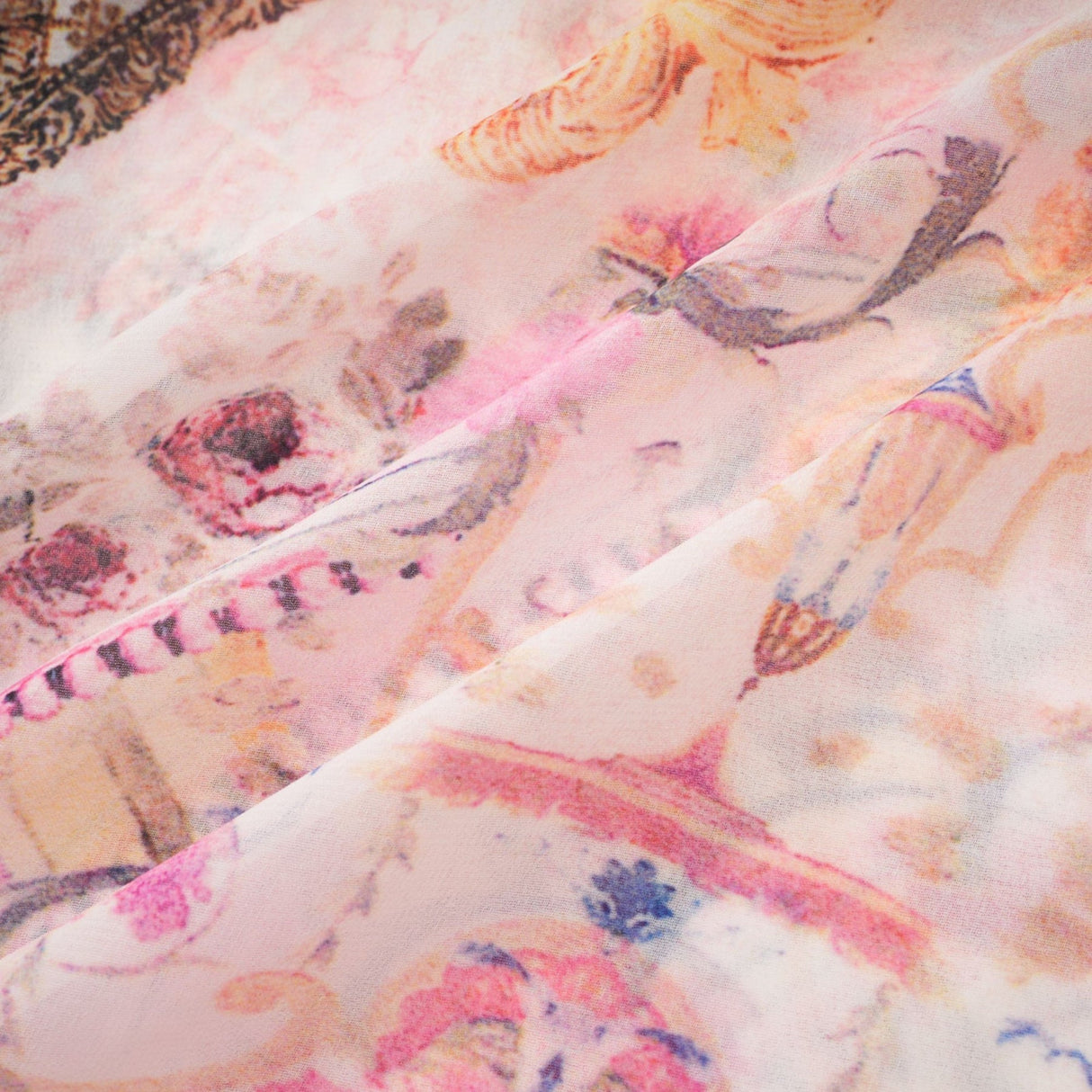 Zara Mini Dress Pink Crystal Embellished Pattern