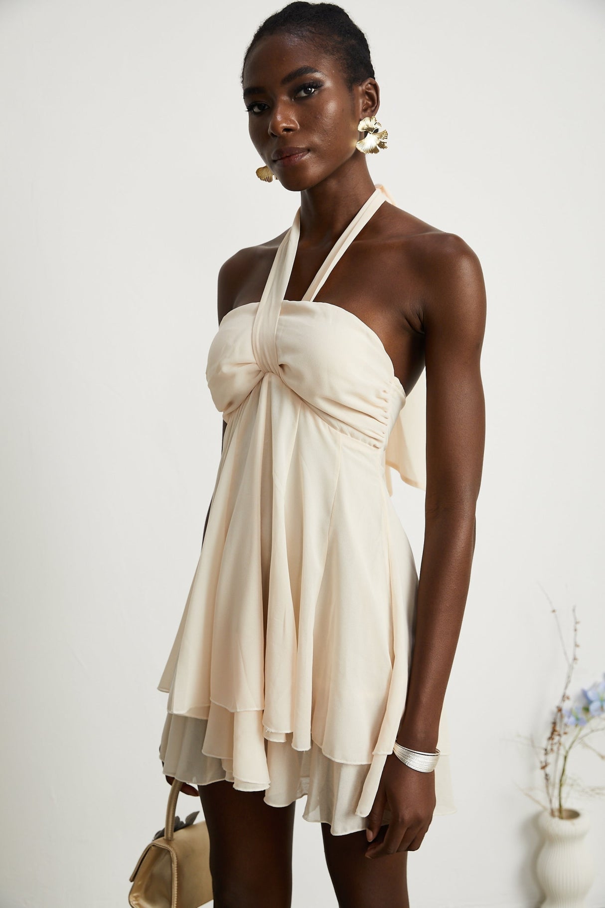 Zara Mini Dress with Wrapped Bustier Design