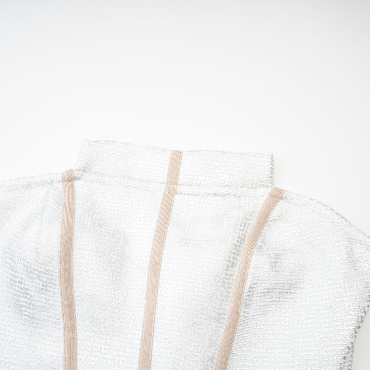 Zaria Mini Dress Silver Off the Shoulder Bandage