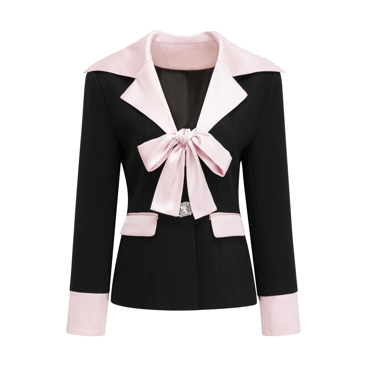 Zelda Jacket & Skirt Pink Black Matching Set