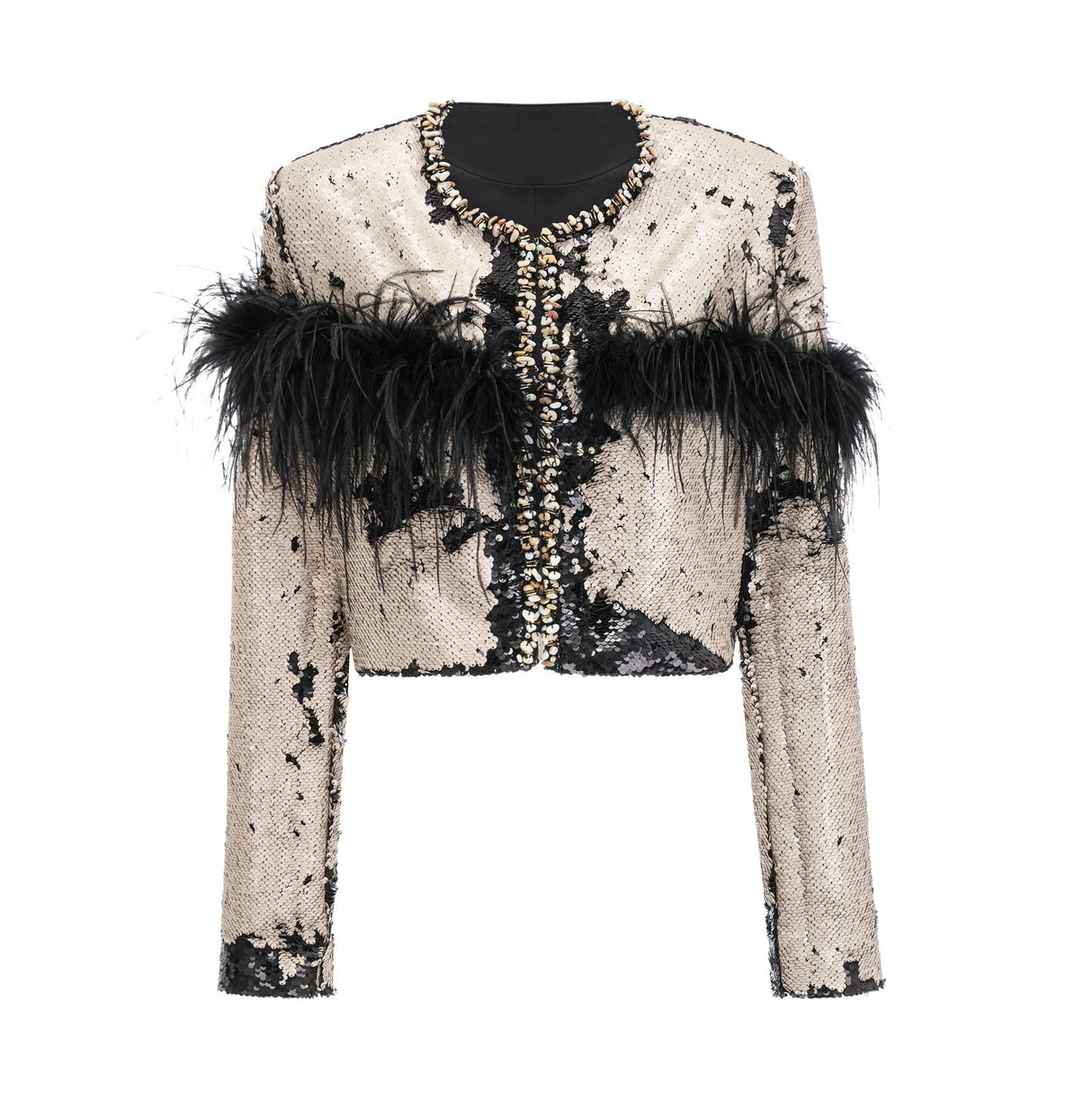 Zelinda Sequin Bead Embellishment Jacket