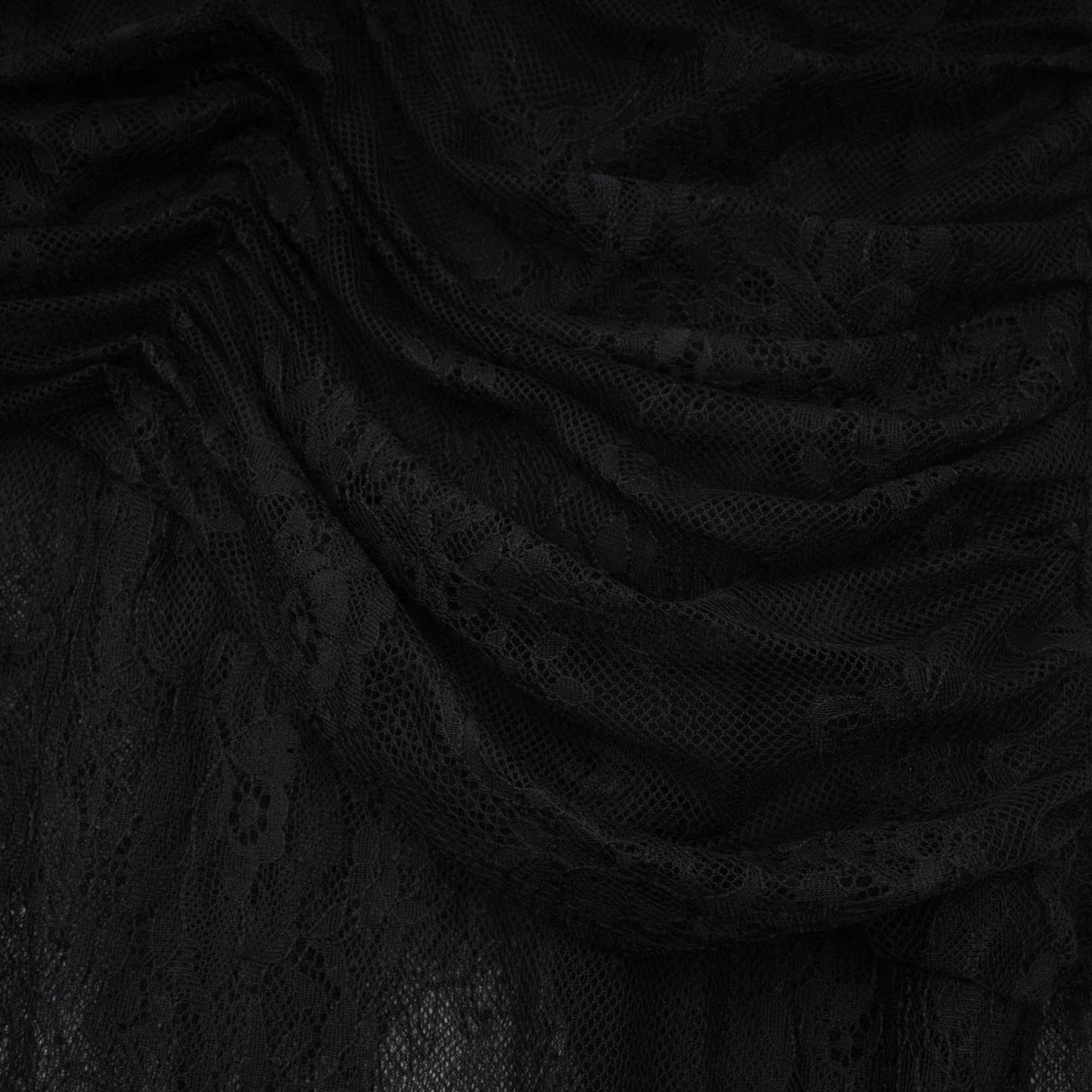 Zita Maxi Dress - Classic Blac - One - Shoulder Asymmetric Design with Lace Detailing