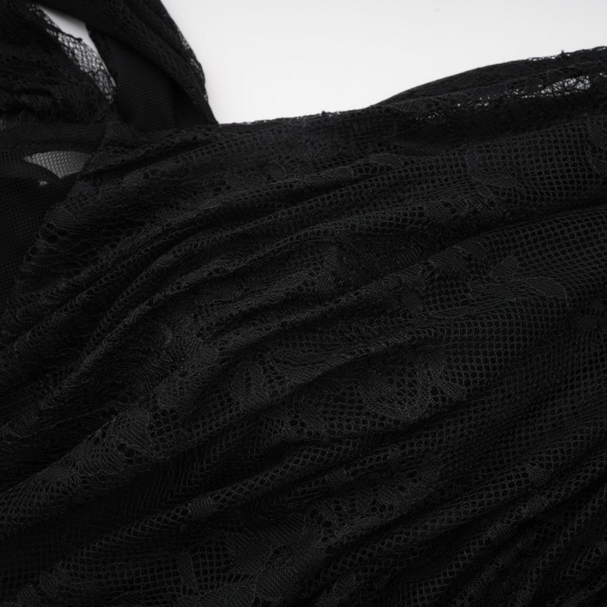 Zita Maxi Dress - Classic Blac - One - Shoulder Asymmetric Design with Lace Detailing