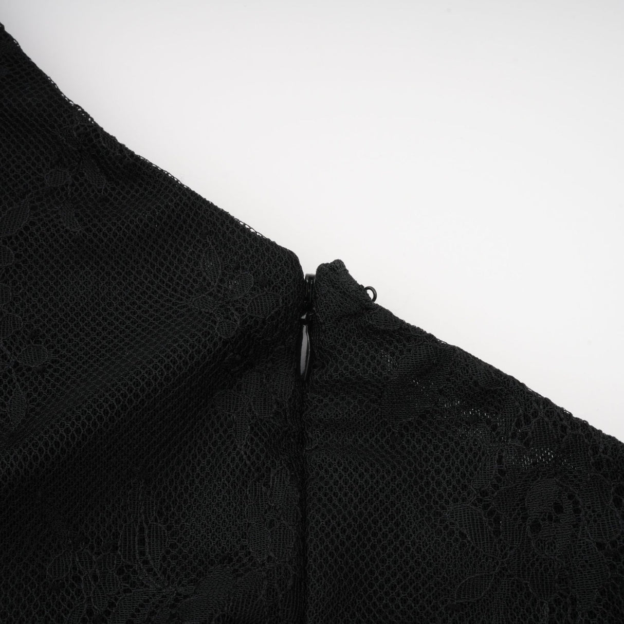 Zita Maxi Dress - Classic Blac - One - Shoulder Asymmetric Design with Lace Detailing