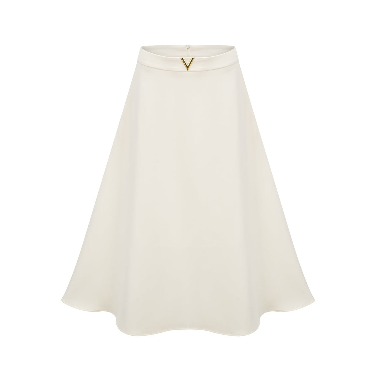 Zita Neutrals Skirt & Top Set 3D Petal Crystal Embellishment