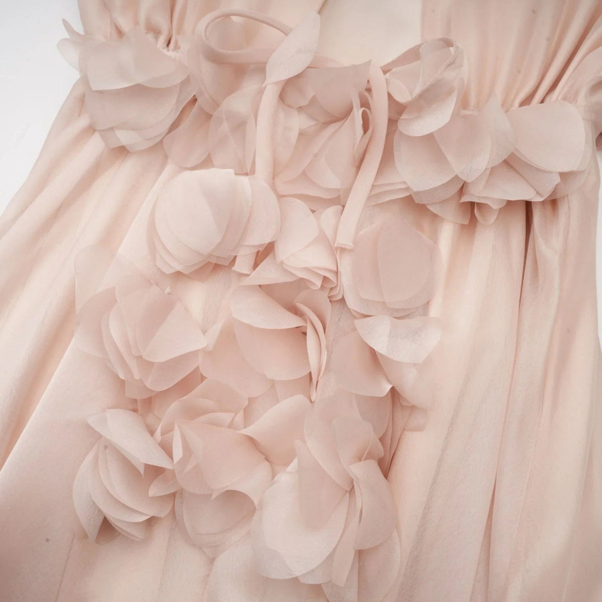 Zoey Midi Dress with Faux - Floral Embellishment