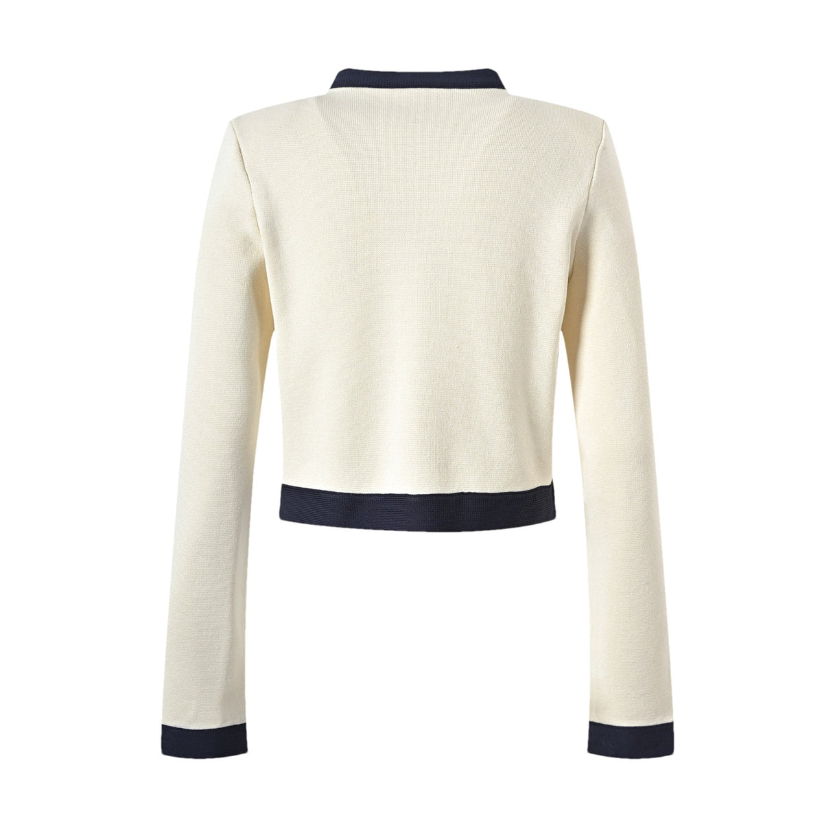 Zuri Cardigan & Skirt White Black Bow Knit Set