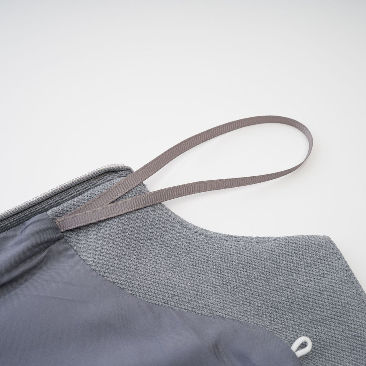 Zuri Mini Dress Grey with Faux Fur Shoulders