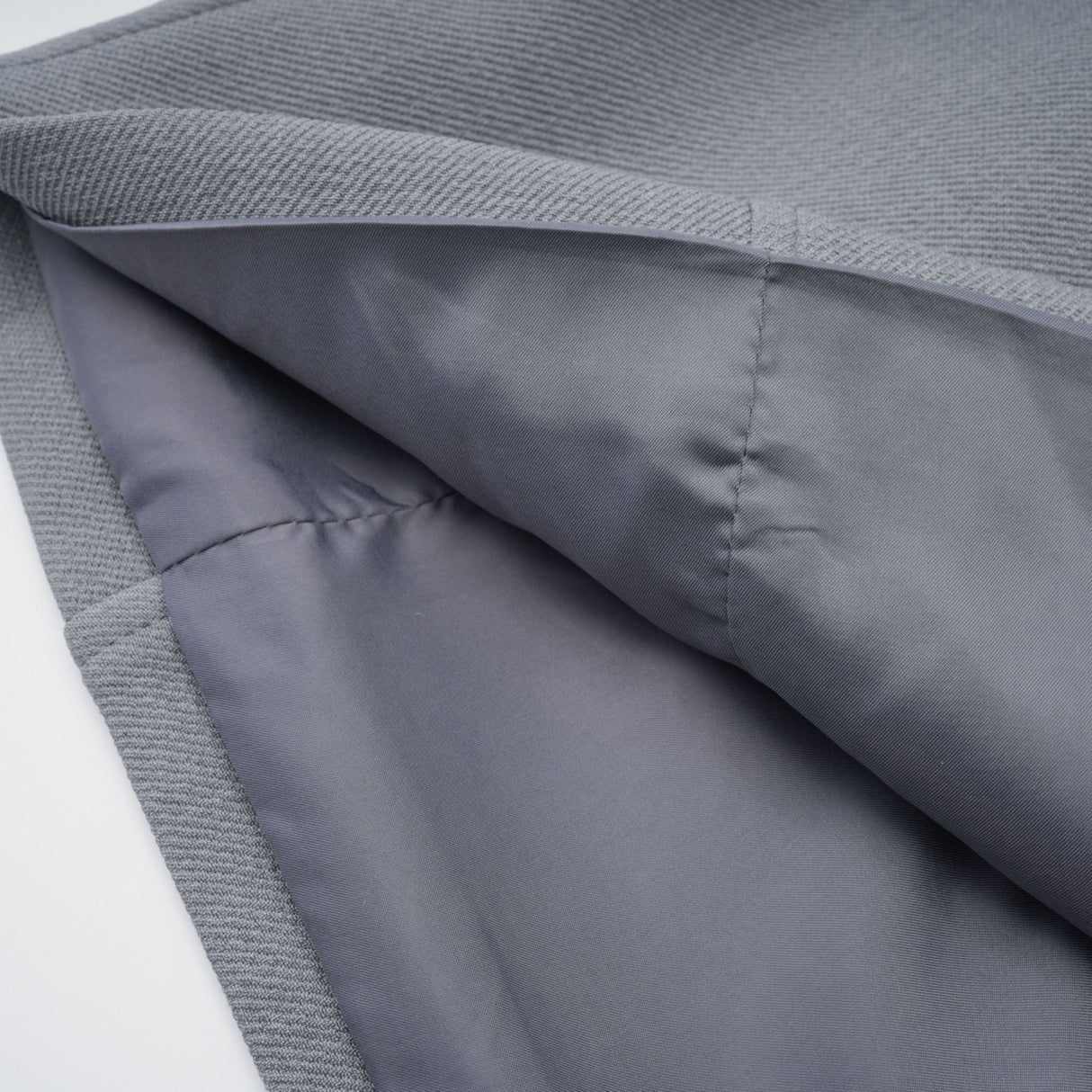 Zuri Mini Dress Grey with Faux Fur Shoulders