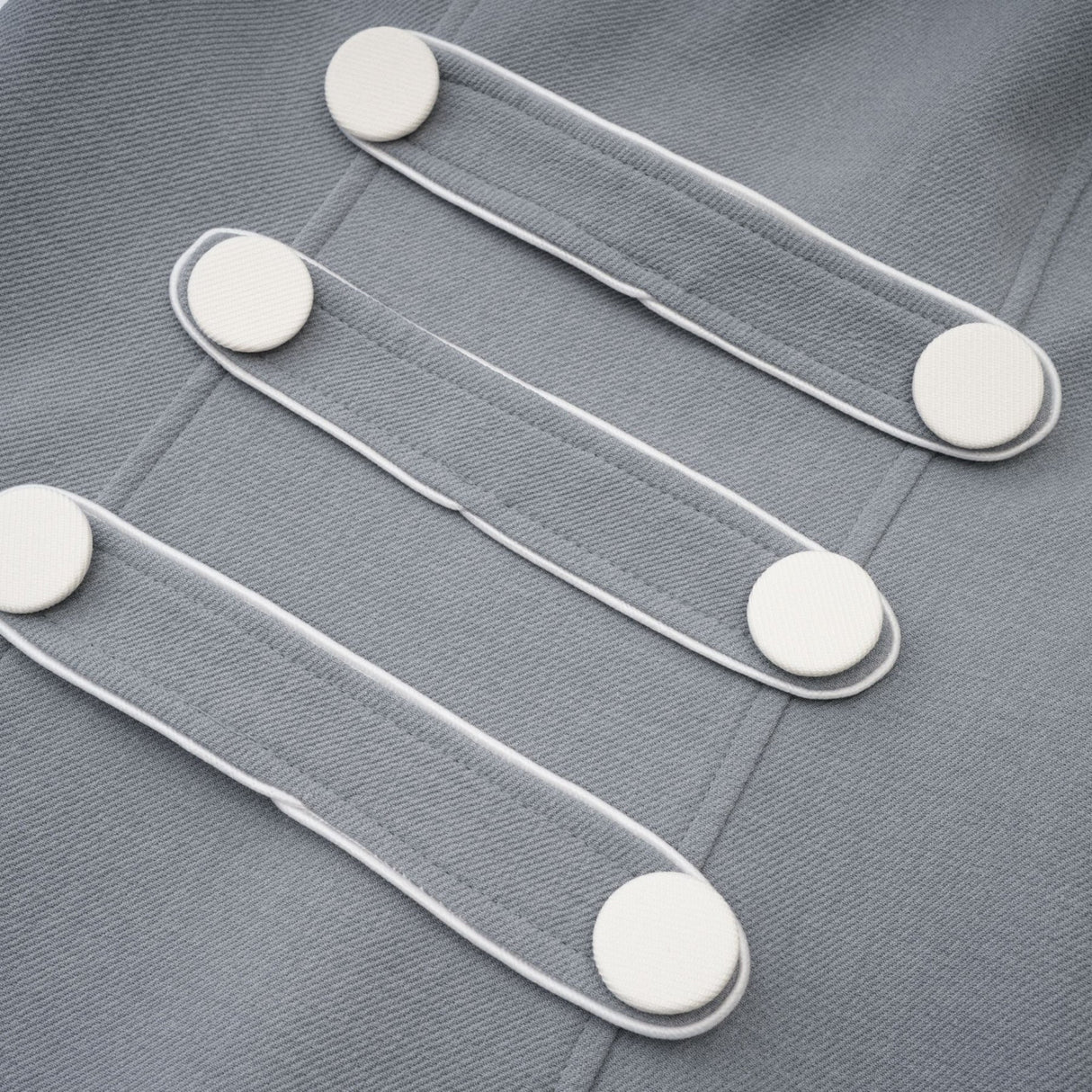 Zuri Mini Dress Grey with Faux Fur Shoulders