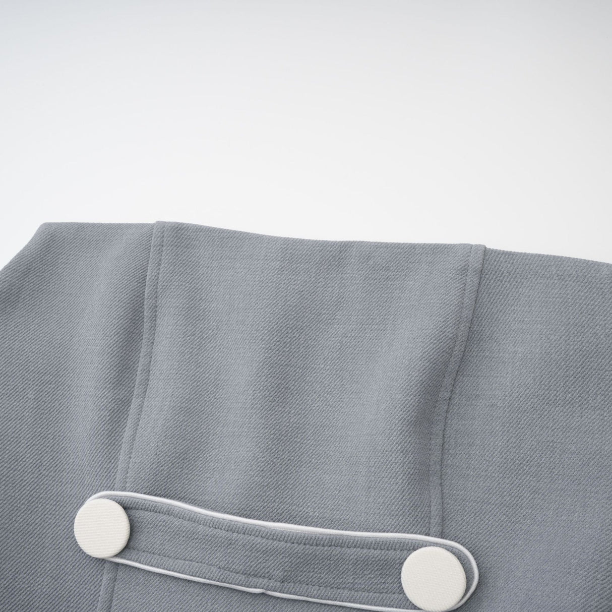 Zuri Mini Dress Grey with Faux Fur Shoulders