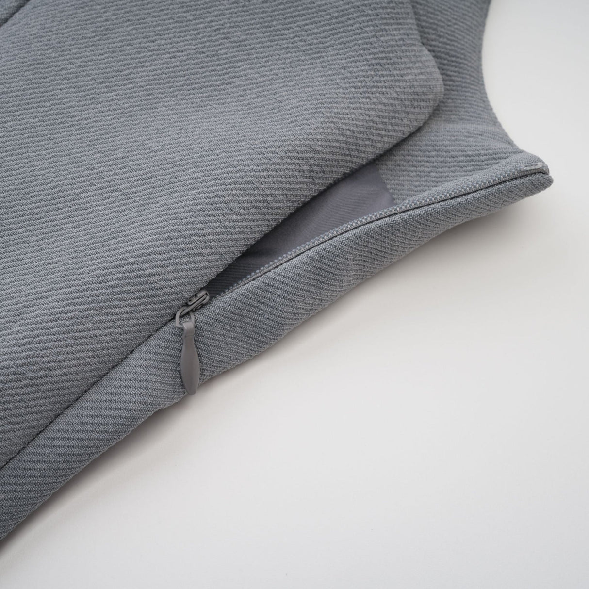 Zuri Mini Dress Grey with Faux Fur Shoulders