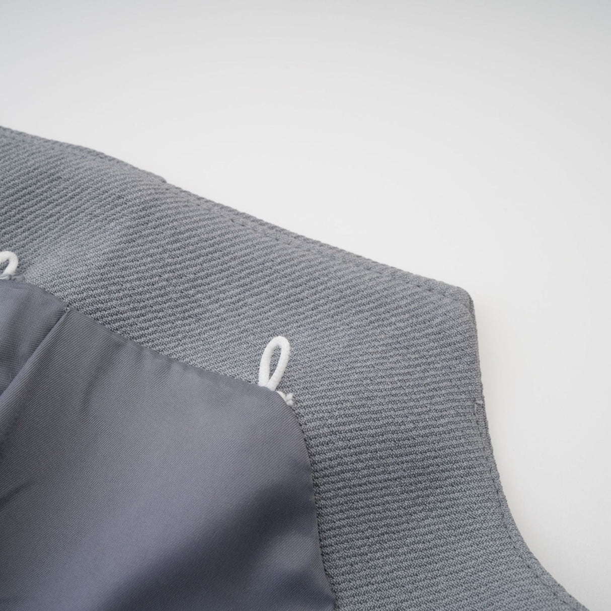 Zuri Mini Dress Grey with Faux Fur Shoulders