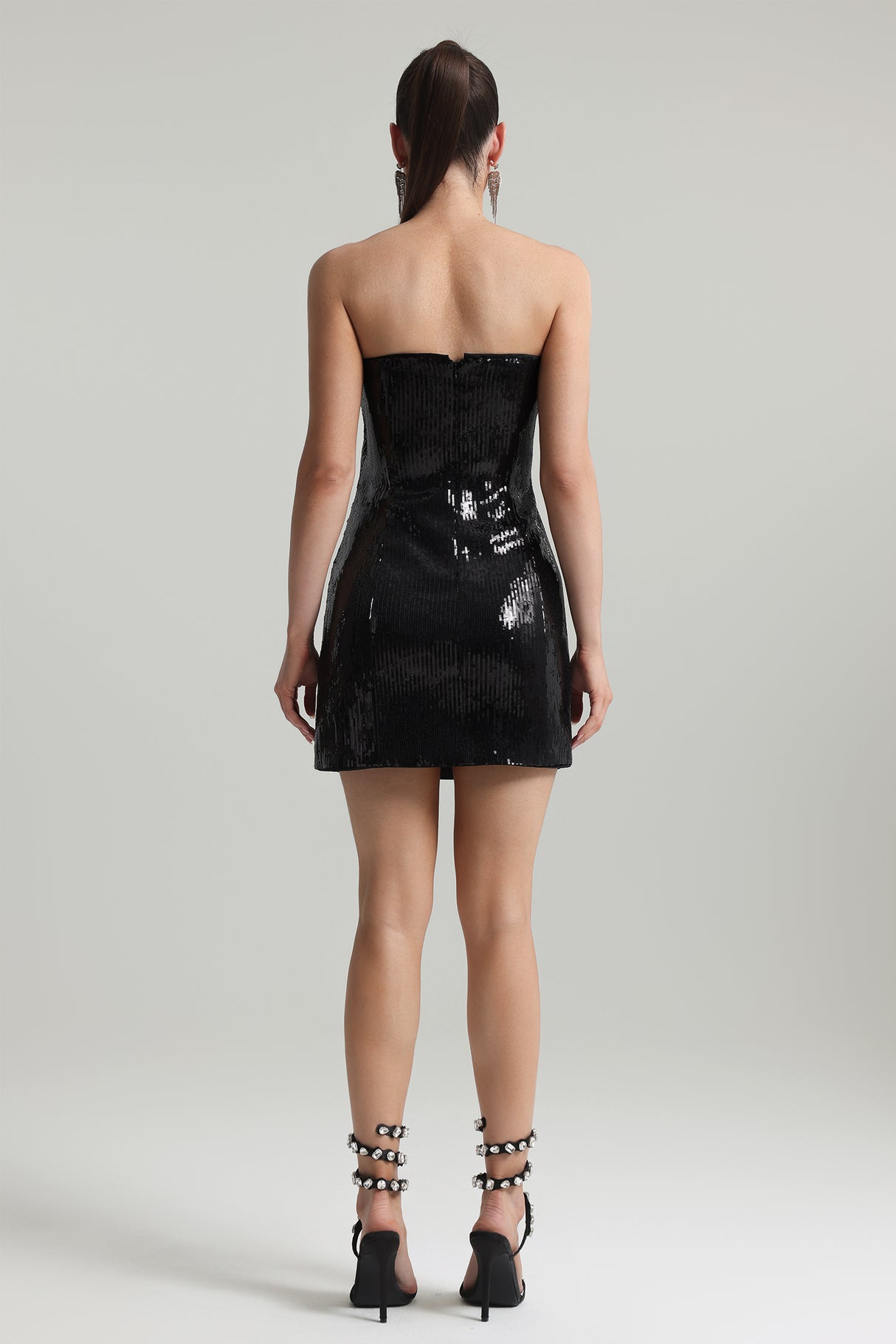 Serafina Strapless Sequin Mini Dress - Spotlight-Worthy - Glamorous Sequin Detailing - Flattering Body-Hugging Fit