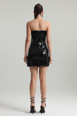 Serafina Strapless Sequin Mini Dress - Spotlight-Worthy - Glamorous Sequin Detailing - Flattering Body-Hugging Fit