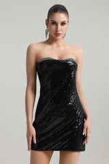 Serafina Strapless Sequin Mini Dress - Spotlight-Worthy - Glamorous Sequin Detailing - Flattering Body-Hugging Fit