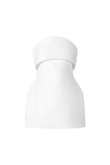 Sofia Mini Dress - Strapless - Sleeveless - Fitted Silhouette - Luxurious Fabric - Versatile Styling