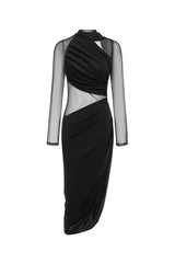 Ginevra Midi Dress - Stretchy Fit - Flattering Silhouette - Versatile - True To Size - Model Stats For Reference
