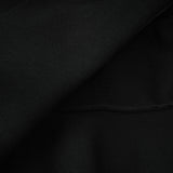 A black knitted mini dress with embellishments and ruffled details named Fabienne