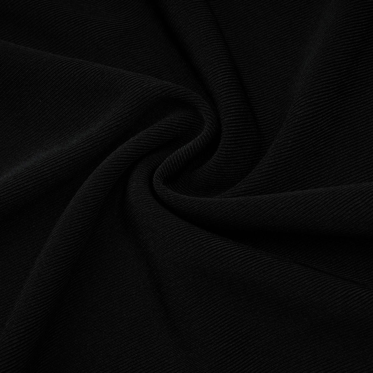 A black long maxi dress with a hood featuring floral appliqué details named Axelle