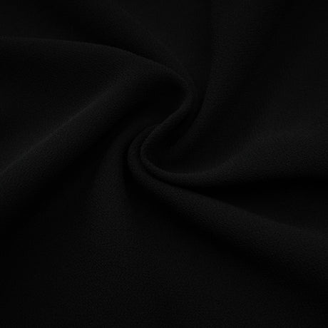 A black pleated midi dress with a buttonfront design and the name Viviane