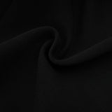 A long black maxi dress adorned with crystal embellishments named Imelda
