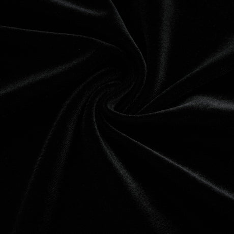 A long dark velvet maxi dress with an open back and embellished details named Audrey
