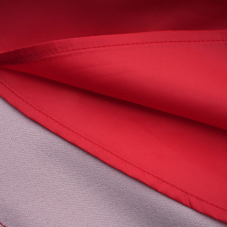 A red mini dress with pleated details and embellishments named Leonie