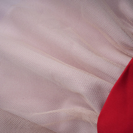 A red mini dress with pleats and embellishments named Leonie