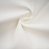 A white bandage maxi dress with floral applique details named Olivia