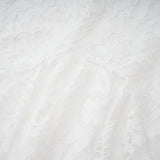 Abbie White Floral Lace Bustier Maxi Dress