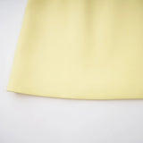 Abigail Yellow Floral Embroidered Mini Dress