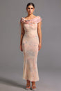 Adalyn Beige Off-the-Shoulder Maxi Dress