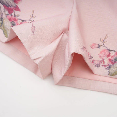 Adalyn Shirt & Shorts - Puff Sleeves - High Neck - Placement - Elastic Waistband